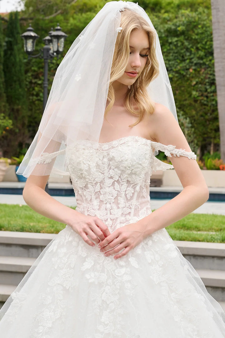 Off Shoulder A-line Bridal Gown by GLS Gloria GL3839
