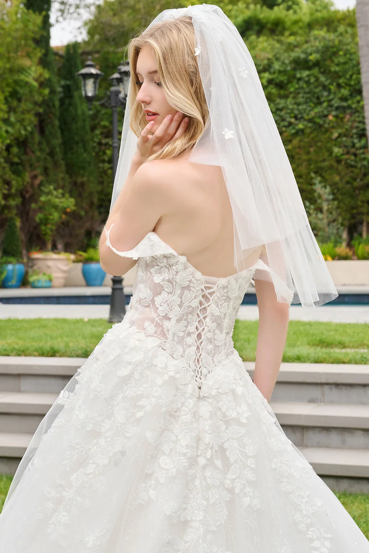 Off Shoulder A-line Bridal Gown by GLS Gloria GL3839