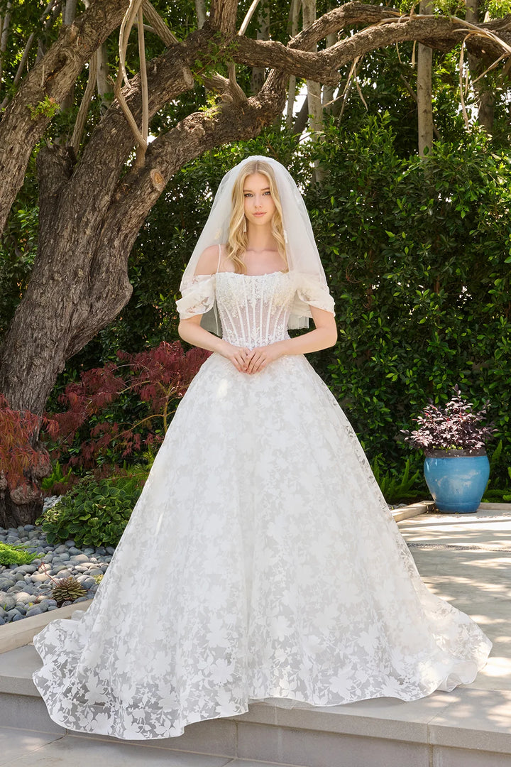 Cold Shoulder A-line Bridal Gown by GLS Gloria GL3840