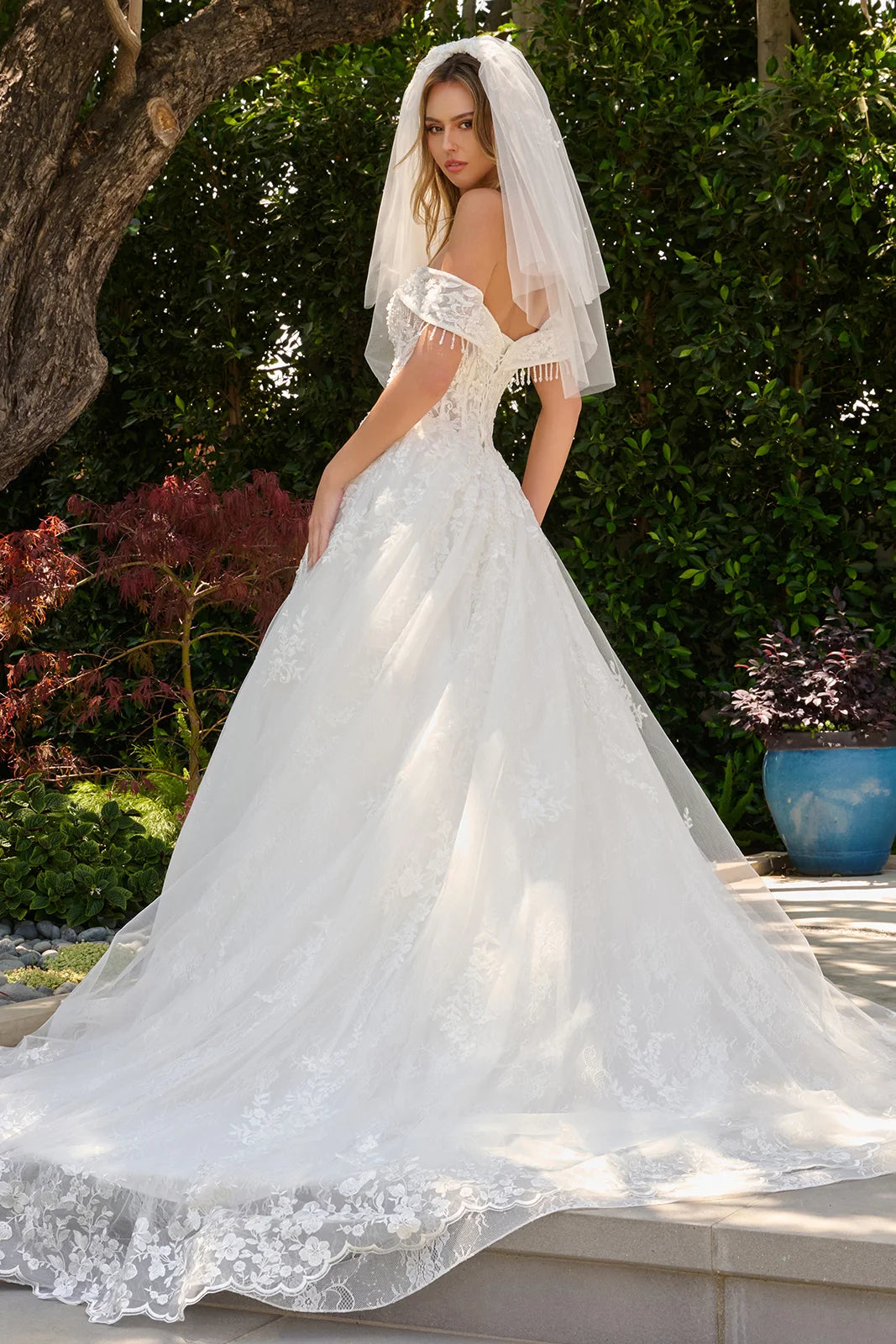 Off Shoulder A-line Bridal Gown by GLS Gloria GL3841