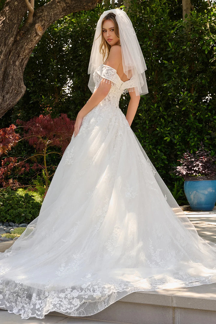 Off Shoulder A-line Bridal Gown by GLS Gloria GL3841