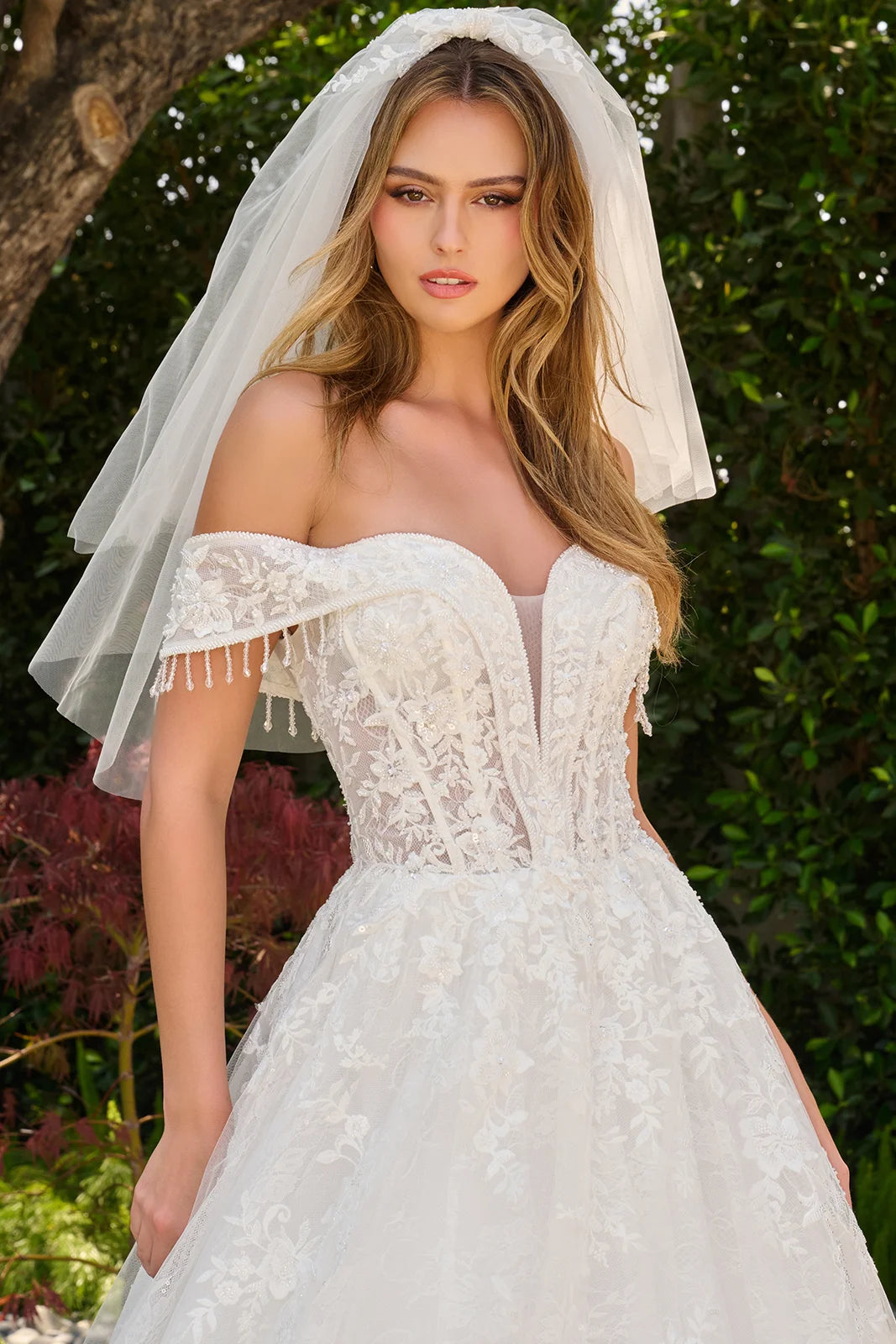 Off Shoulder A-line Bridal Gown by GLS Gloria GL3841