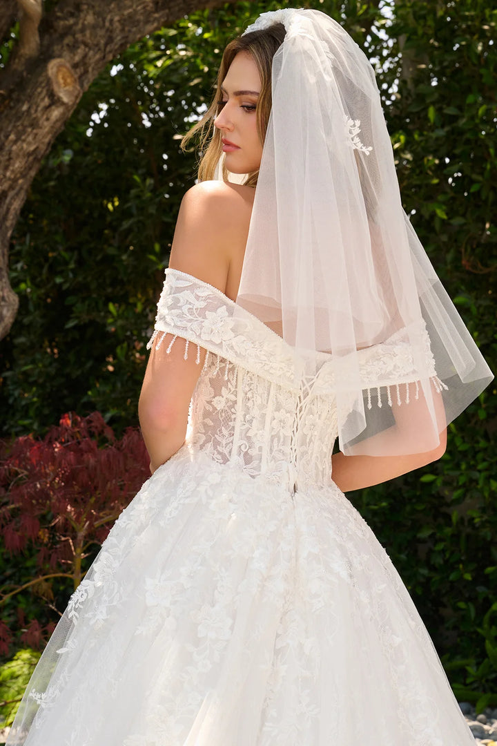 Off Shoulder A-line Bridal Gown by GLS Gloria GL3841