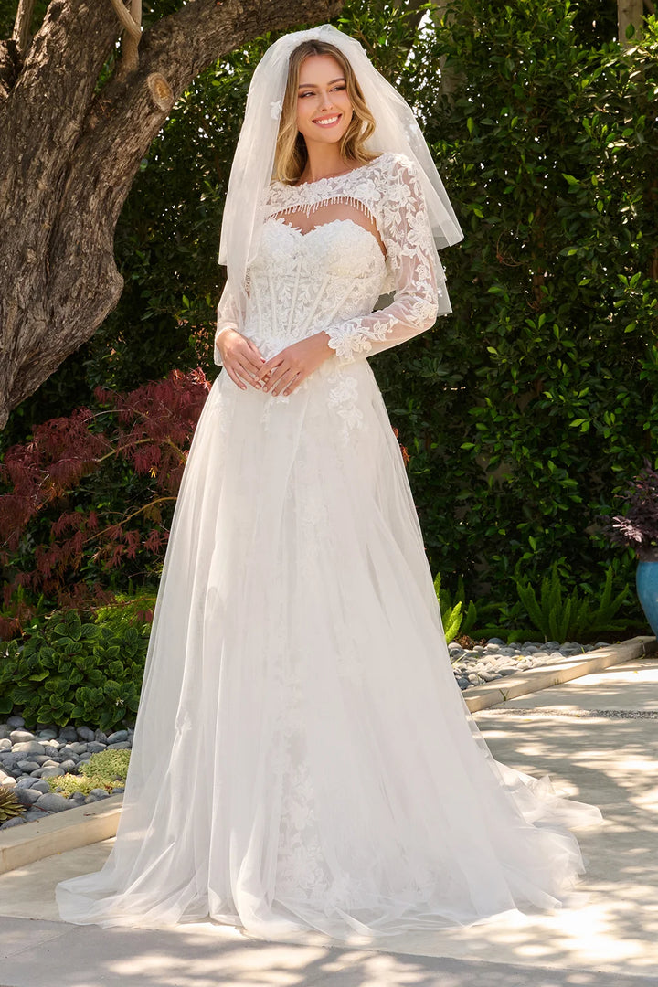 Strapless Bolero Bridal Gown by GLS Gloria GL3842