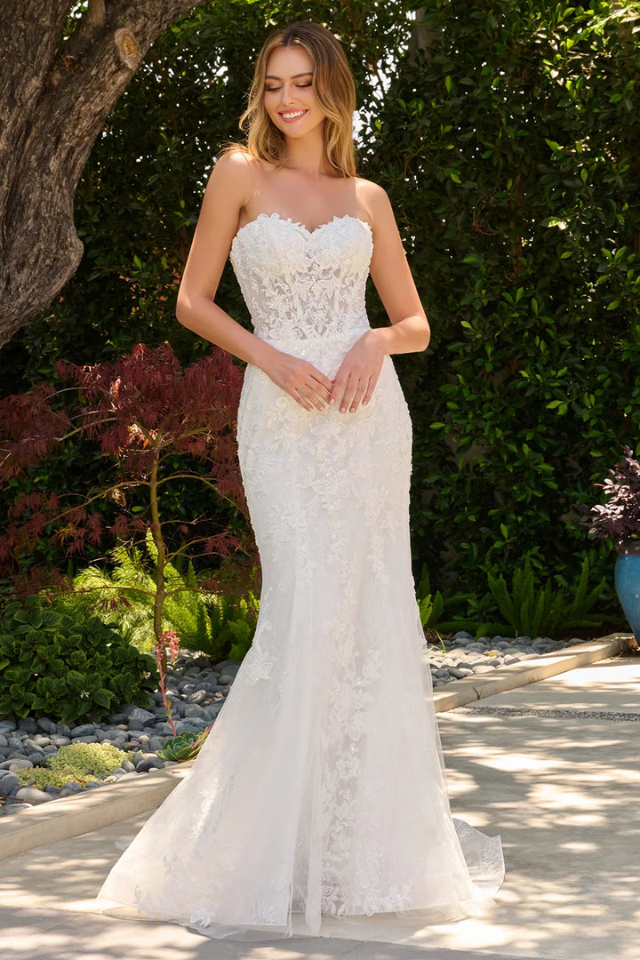 Strapless Bolero Bridal Gown by GLS Gloria GL3842