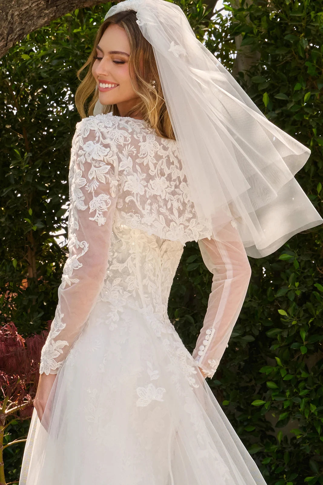 Strapless Bolero Bridal Gown by GLS Gloria GL3842
