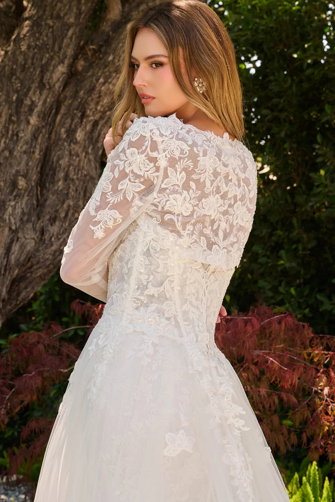Strapless Bolero Bridal Gown by GLS Gloria GL3842