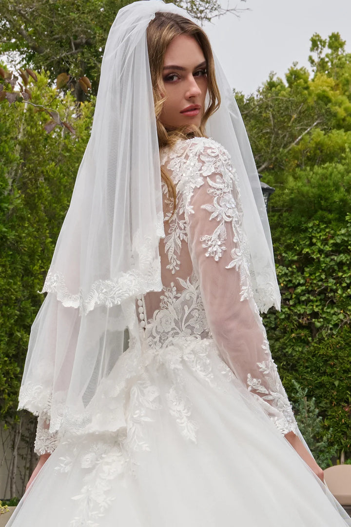 Long Sleeve A-line Bridal Gown by GLS Gloria GL3843
