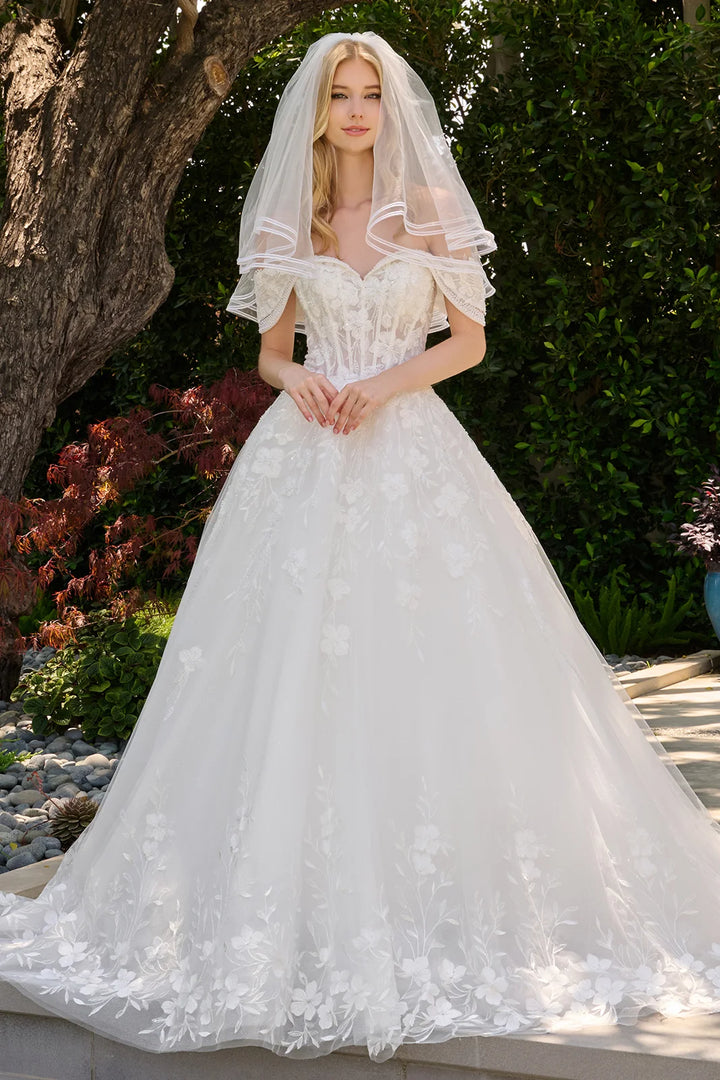 Off Shoulder A-line Bridal Gown by GLS Gloria GL3845