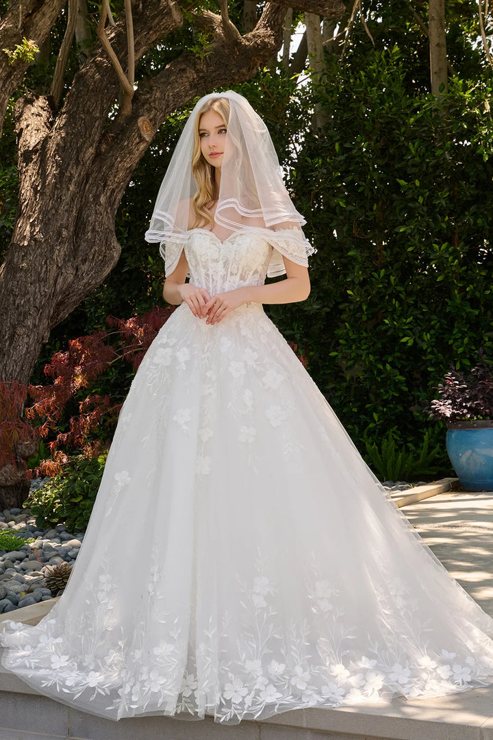 Off Shoulder A-line Bridal Gown by GLS Gloria GL3845