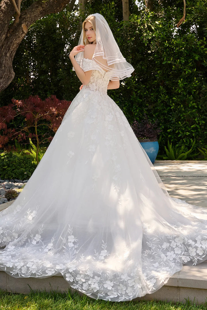 Off Shoulder A-line Bridal Gown by GLS Gloria GL3845