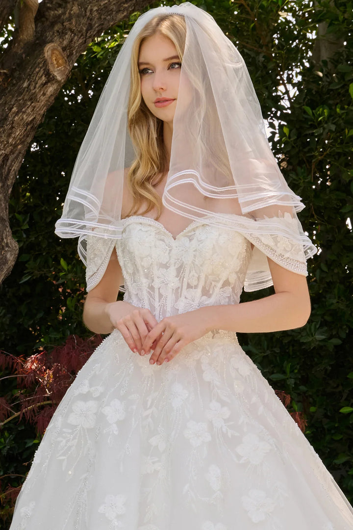 Off Shoulder A-line Bridal Gown by GLS Gloria GL3845