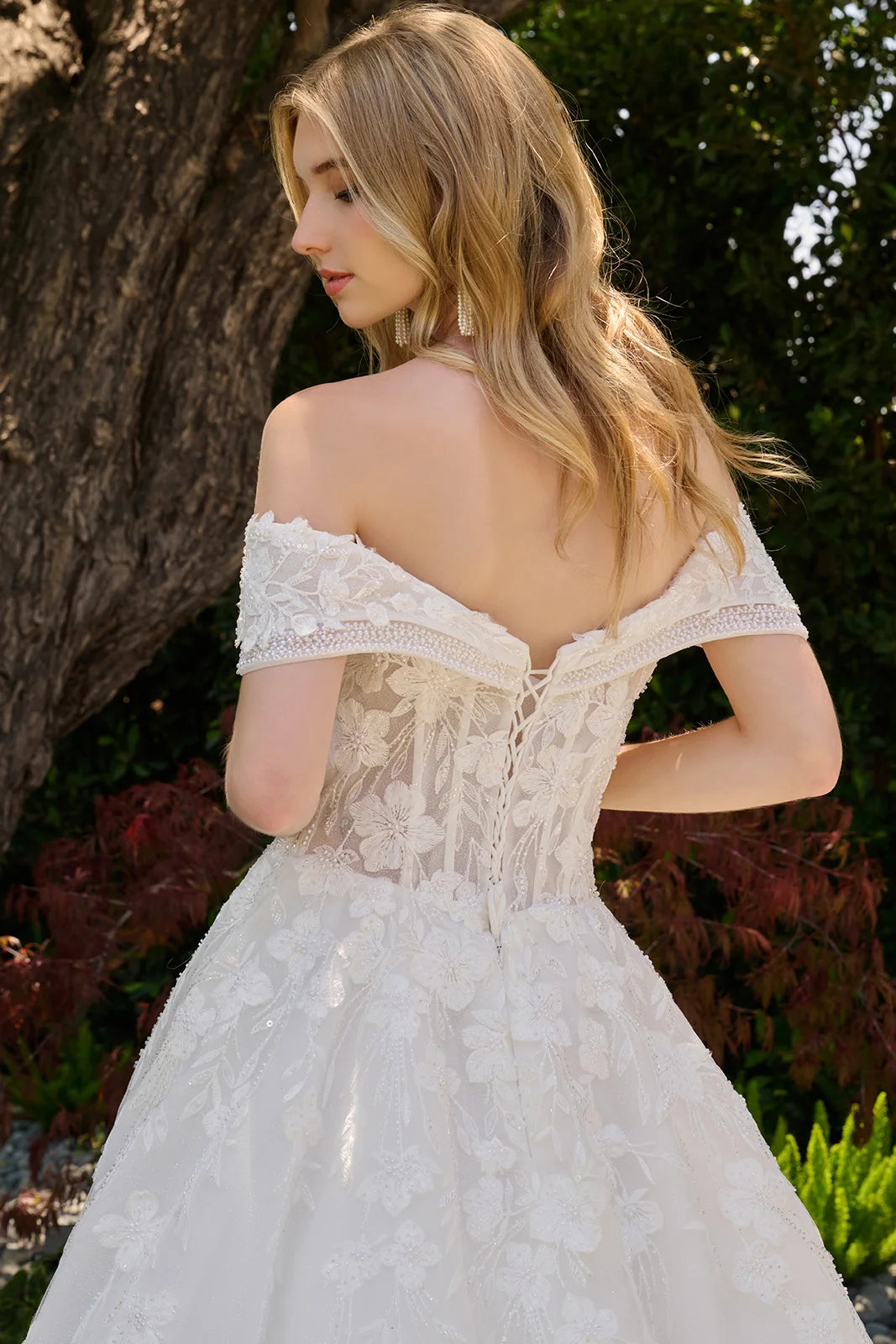 Off Shoulder A-line Bridal Gown by GLS Gloria GL3845