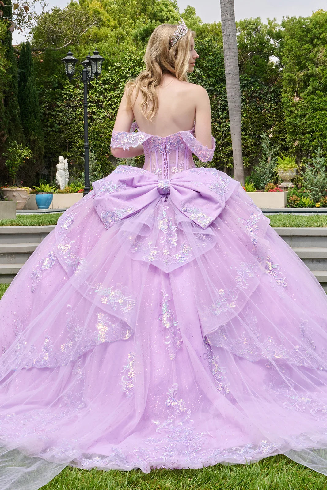 Strapless Off Shoulder Ball Gown by Elizabeth K GL3848