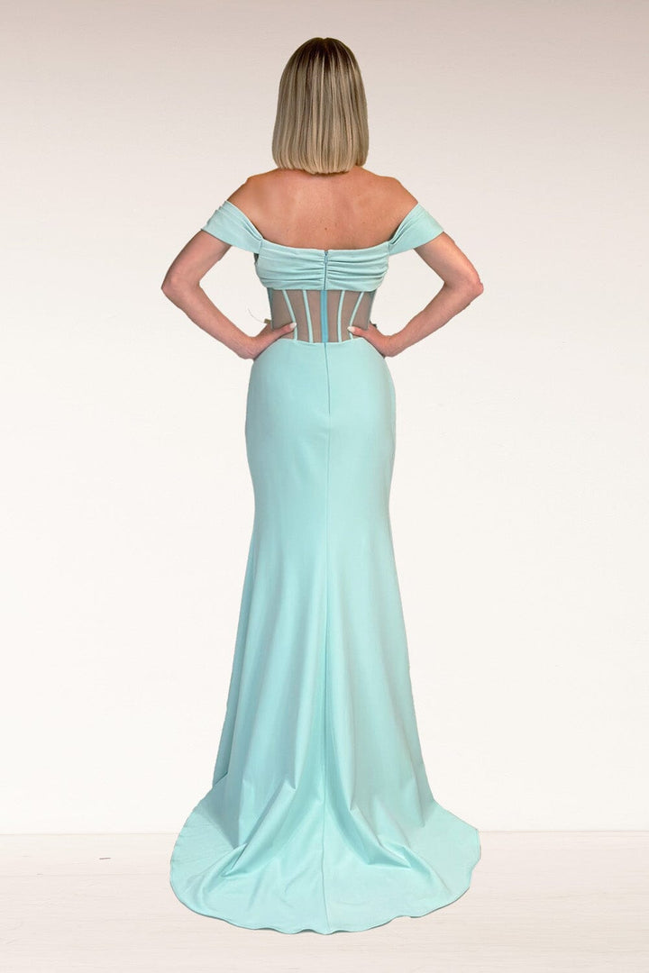 Glitter Sleeveless A-line Tiered Gown by Lucci Lu 1361