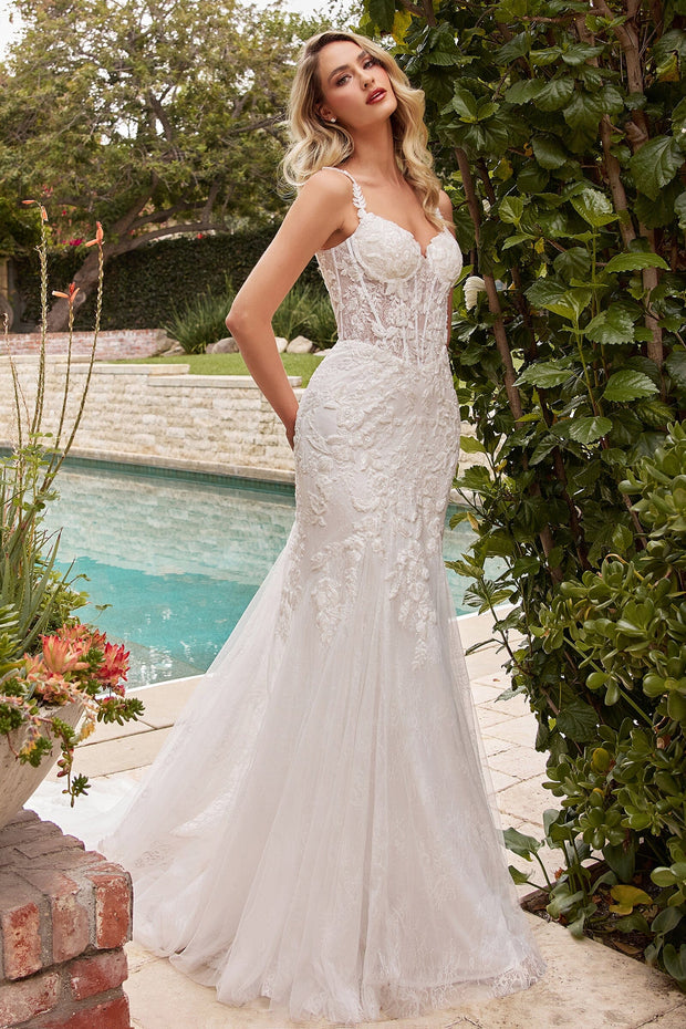 Mermaid Wedding Dresses Sweetheart Lace Appliques Open Back Bridal Gowns  custom
