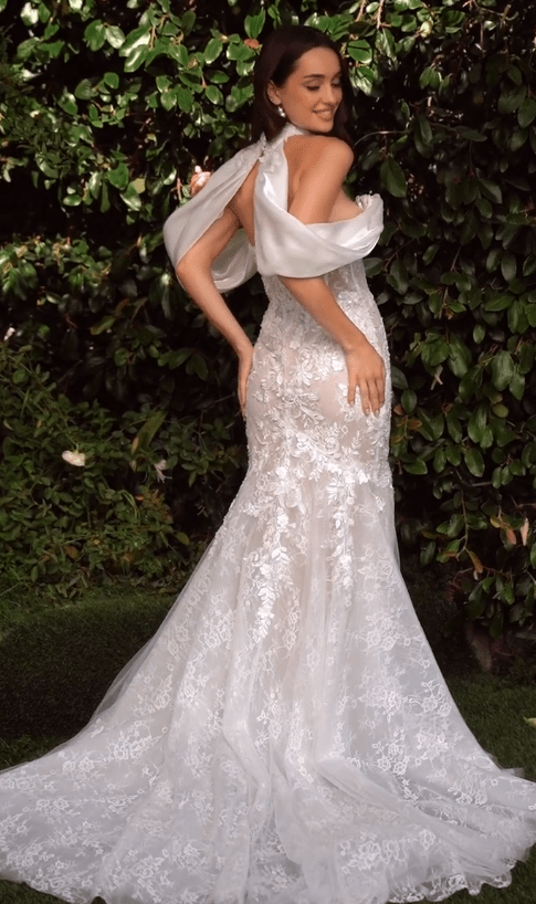 Lace Corset Mermaid Bridal Gown by Ladivine WL031 Lace Corset Mermaid Bridal Gown by Ladivine WL031