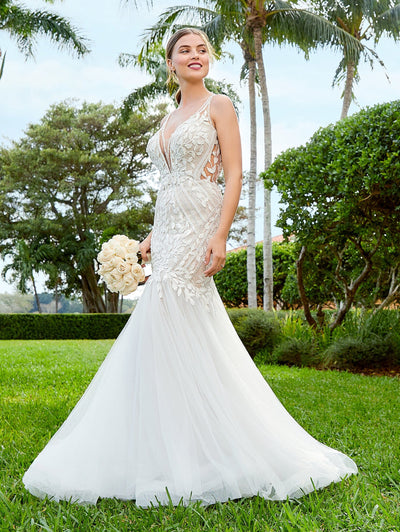 Lace Mermaid Wedding Dress by Adrianna Papell 31176