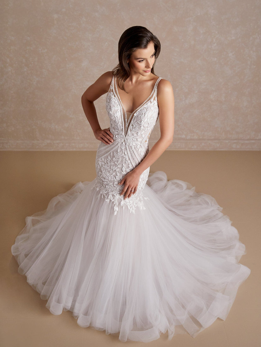 Lace Mermaid Wedding Dress by Adrianna Papell 31176 Lace Mermaid Wedding Dress by Adrianna Papell 31176
