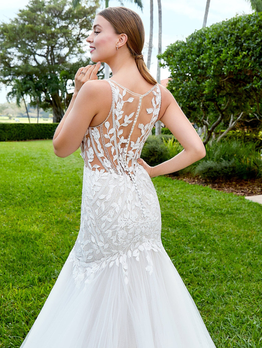 adrianna papell lace mermaid dress Adrianna Papell Midnight Blue Nude Sequin Lace Mermaid Gown 8