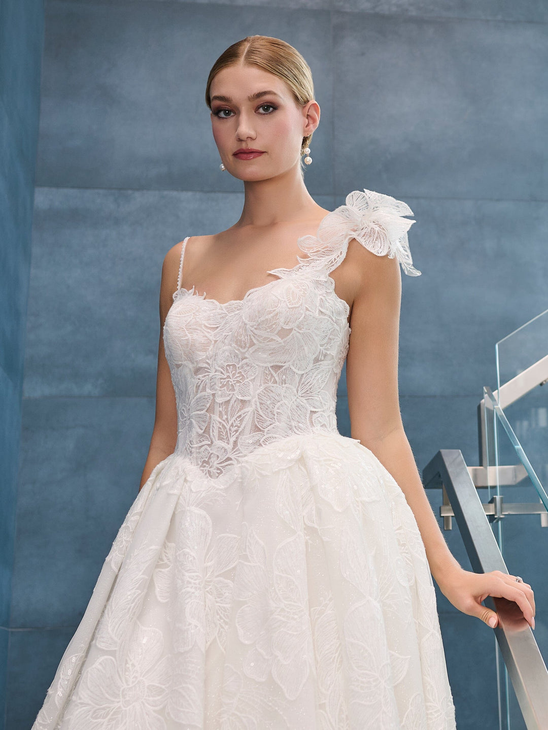 Lace Sleeveless Bridal Ball Gown by Adrianna Papell 31326