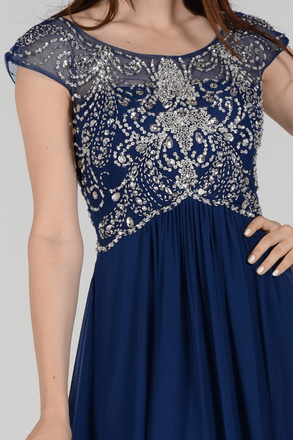 Long A-Line Gown By Poly USA 7122 Orchid / S Long A-Line Gown By Poly USA 7122 Orchid / S
