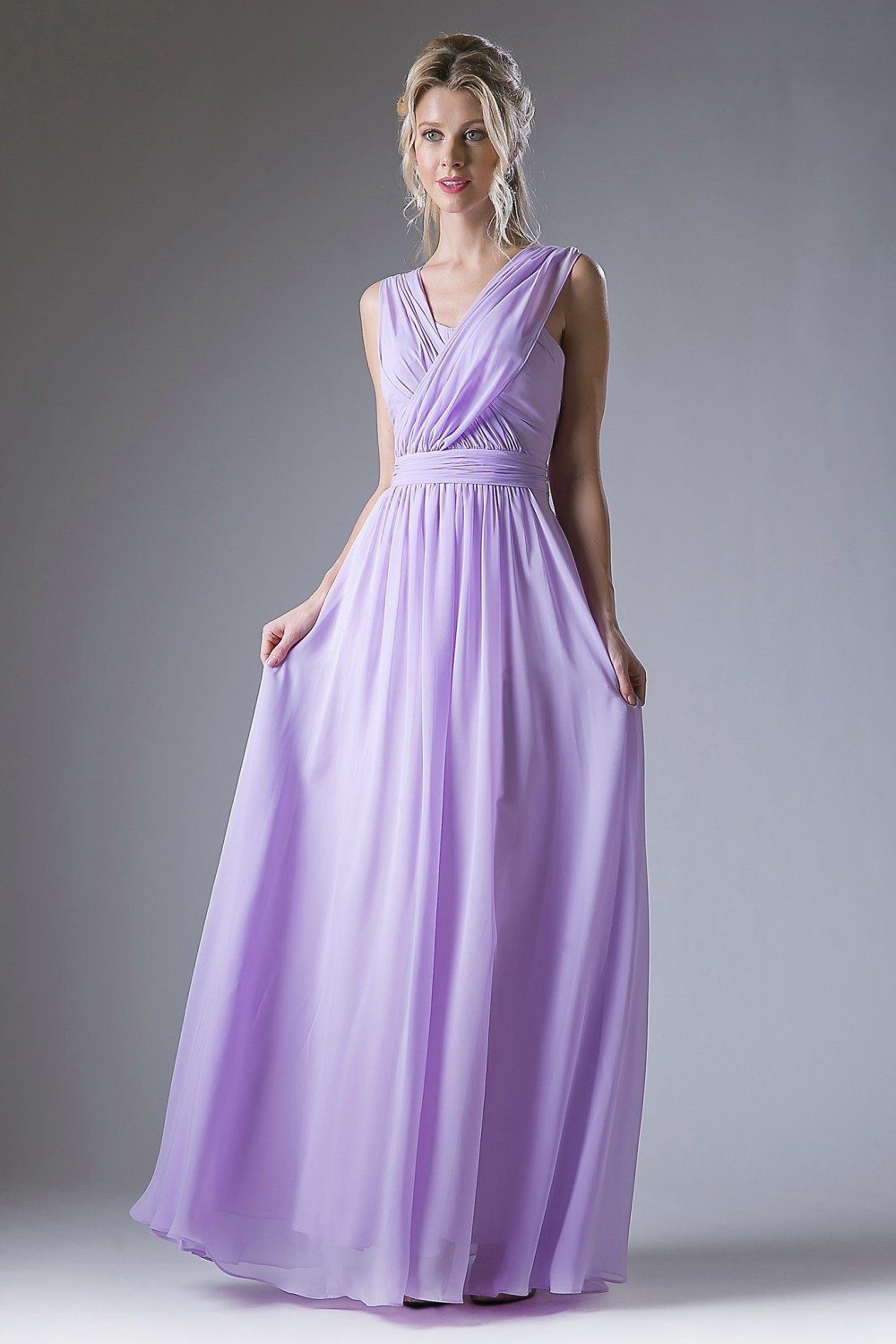 Long Convertible Chiffon Dress by Cinderella Divine CF055 - Outlet