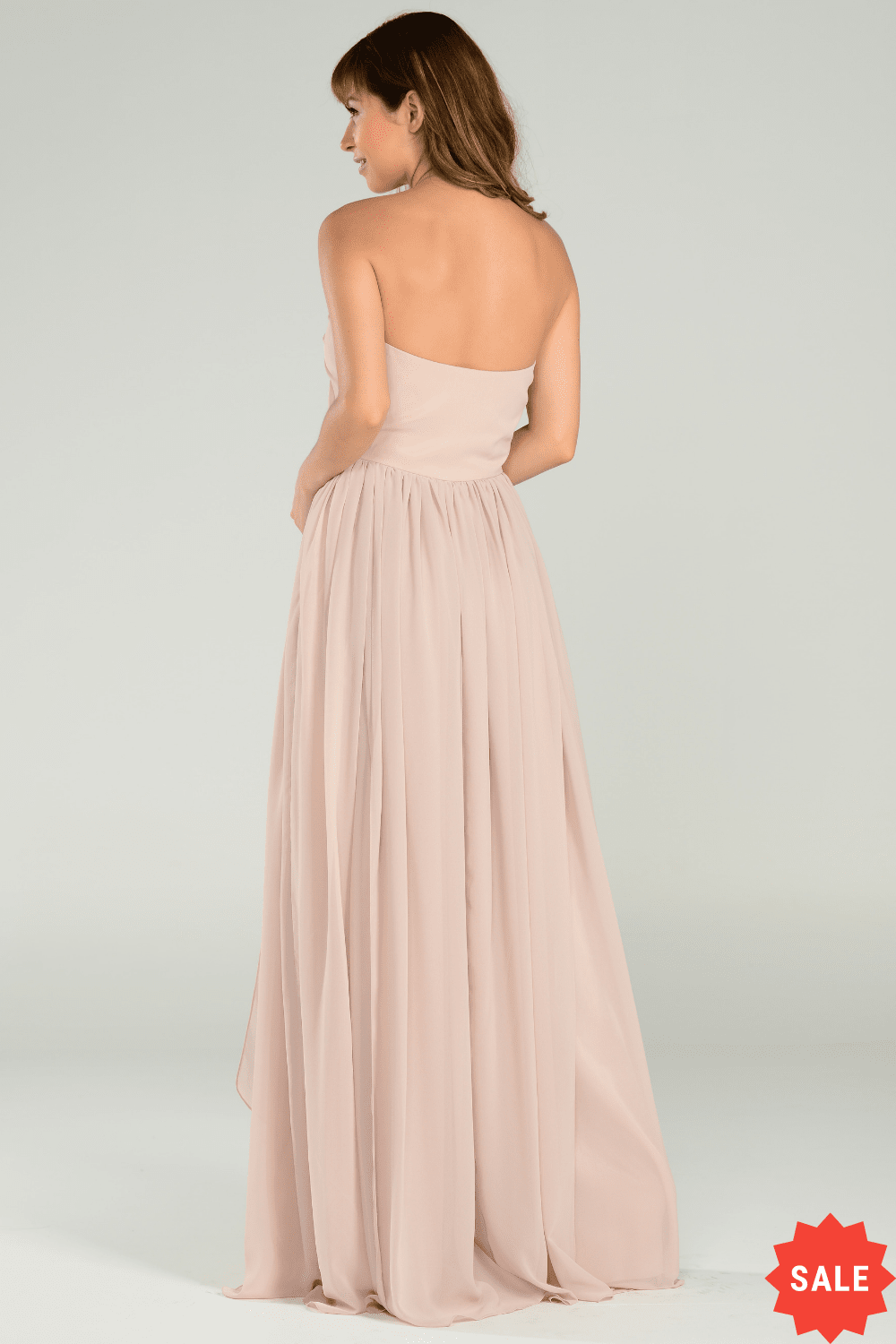 Long Gown by Poly USA 7156 Xs / Tan Long Gown by Poly USA 7156 Xs / Tan