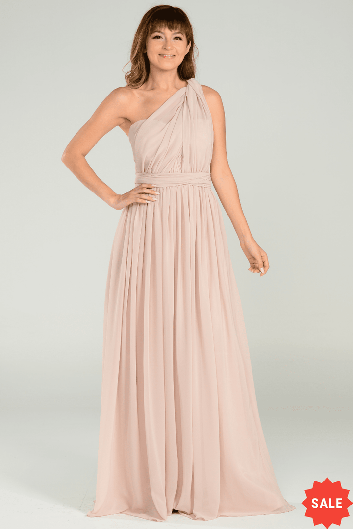 Long Convertible Chiffon Dress by Poly USA 7156