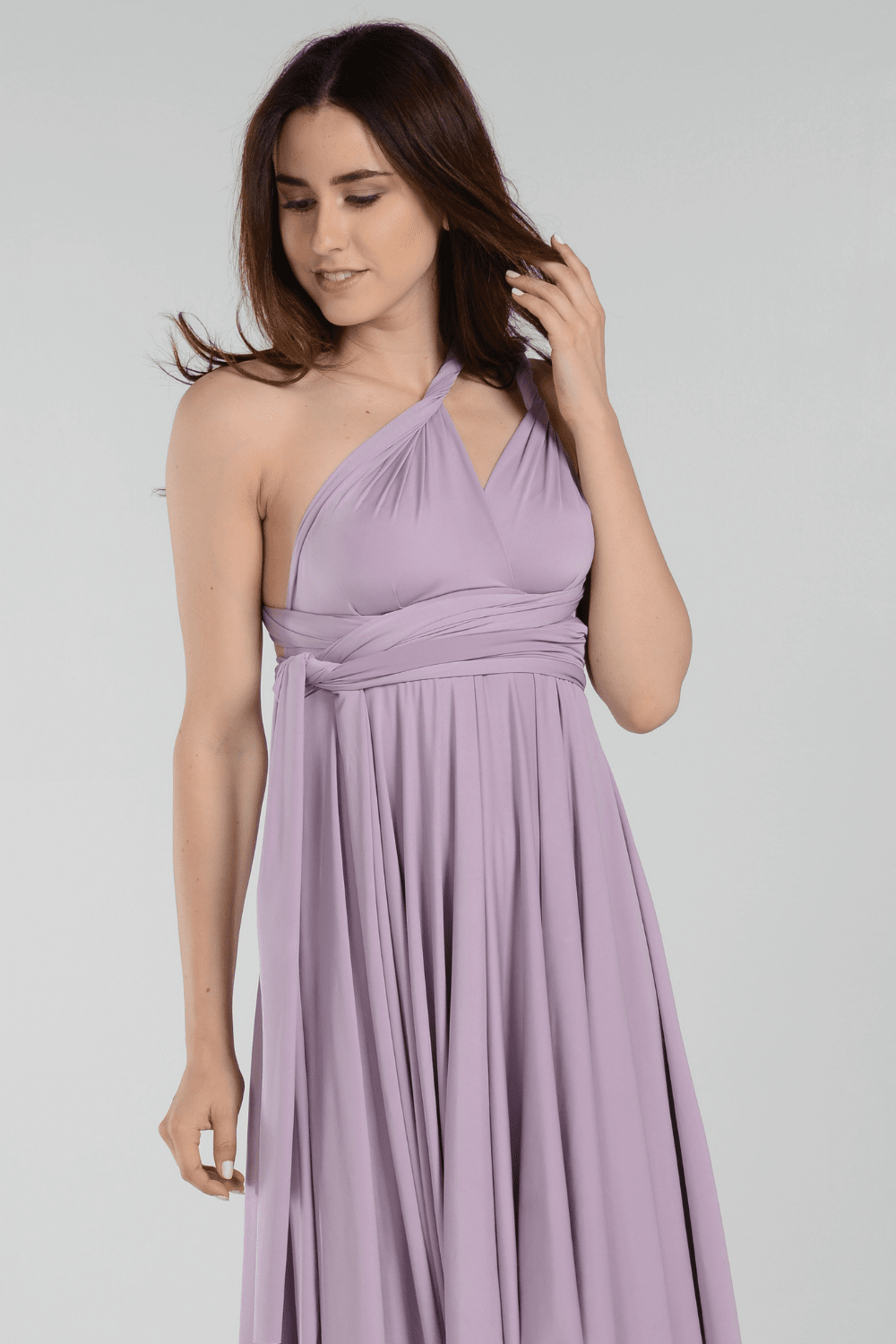 Long Convertible Jersey Dress by Poly USA 7022