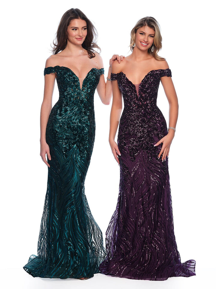 Long Evening Dress by Dave and Johnny 11002