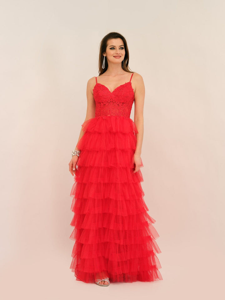 Long Evening Dress by Dave and Johnny 11148