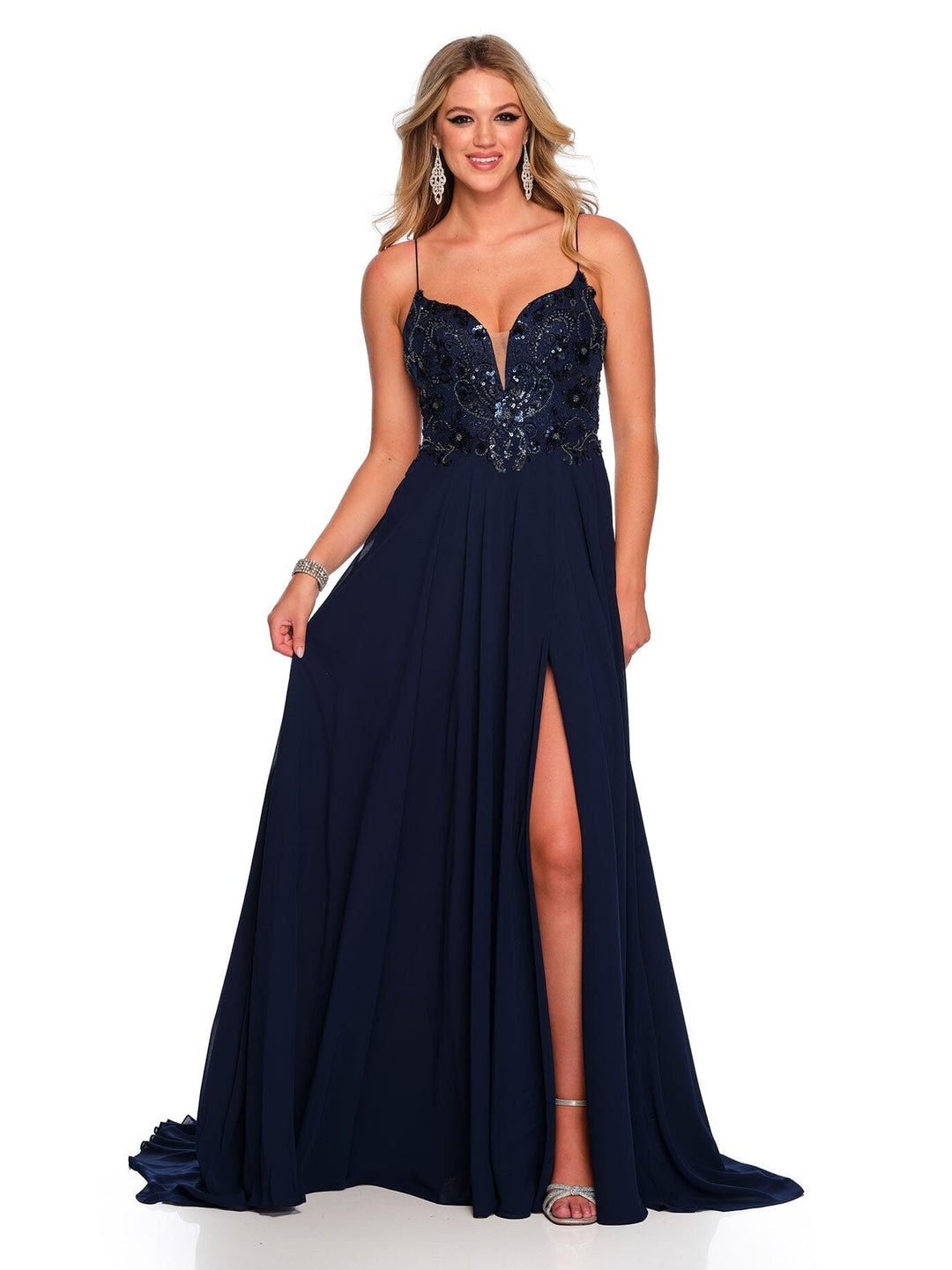 Dave and Johnny 11241 Prom Dress - Navy Blue | NewYorkDress Dave and Johnny 11241 Prom Dress - Navy Blue | NewYorkDress