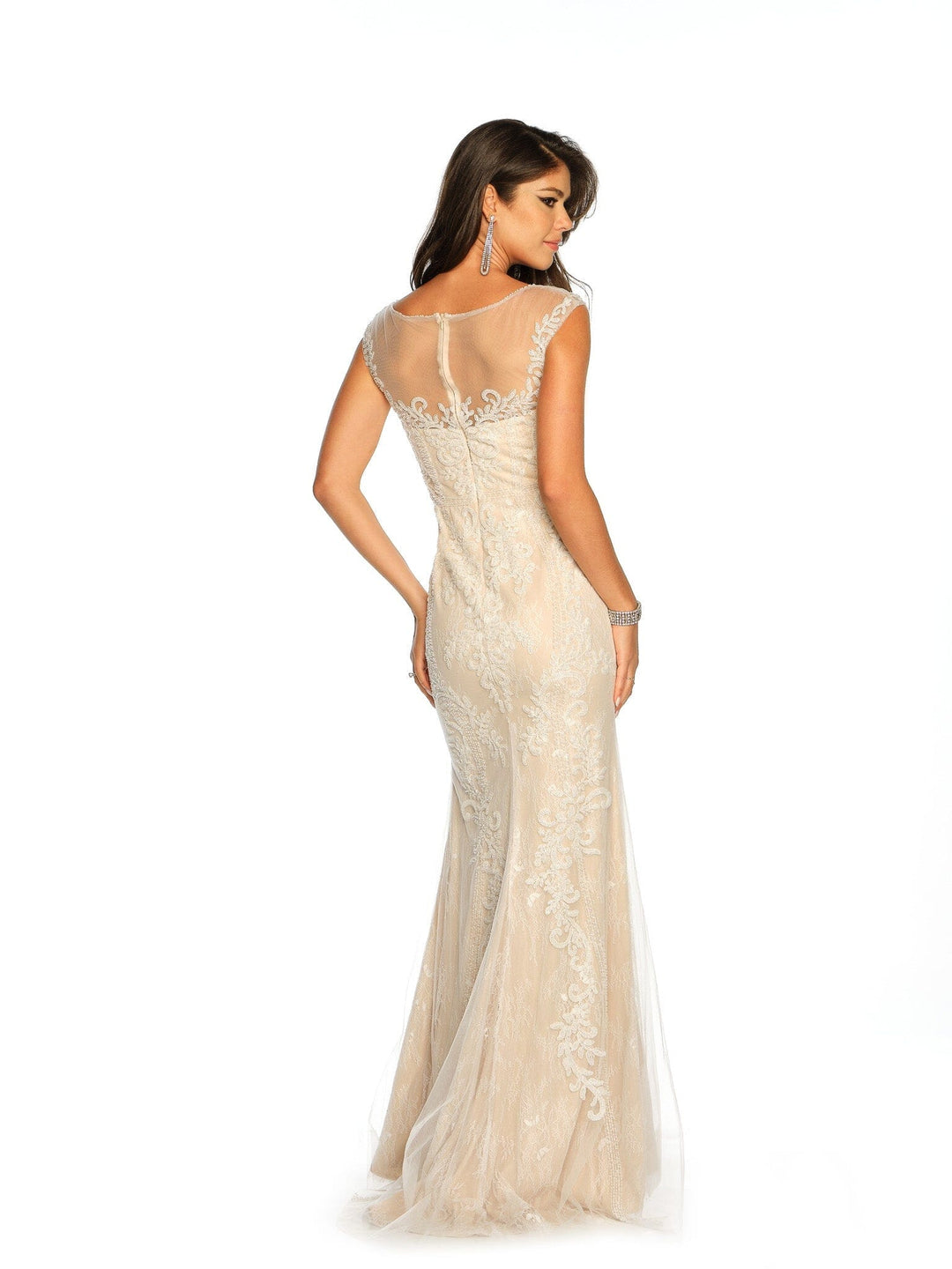 Long Evening Dress by Dave and Johnny A8442