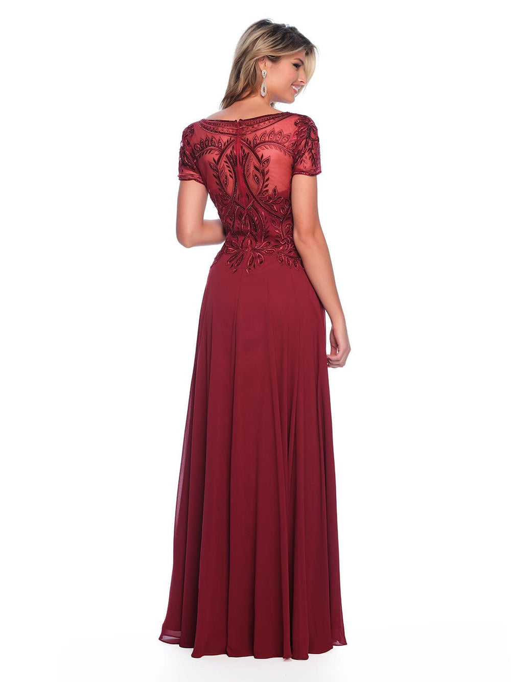 Dave and Johnny 9071 Prom Dress - Burgundy | NewYorkDress Dave and Johnny 9071 Prom Dress - Burgundy | NewYorkDress