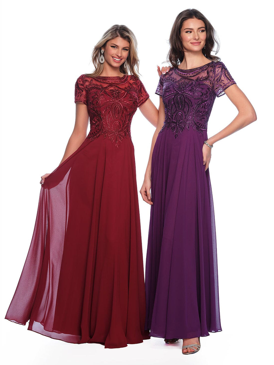 long sleeve lace dave and johnny short prom dress 12489 Dave and Johnny