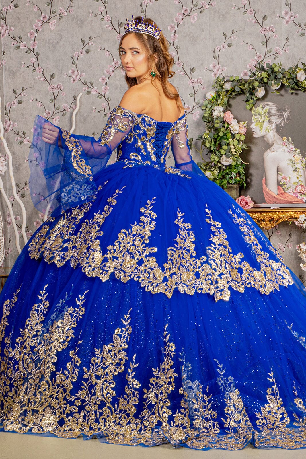 Elizabeth K GL3184 Ball Gown - Formal Dress Shops Black/Gold / M Elizabeth K GL3184 Ball Gown - Formal Dress Shops Black/Gold / M