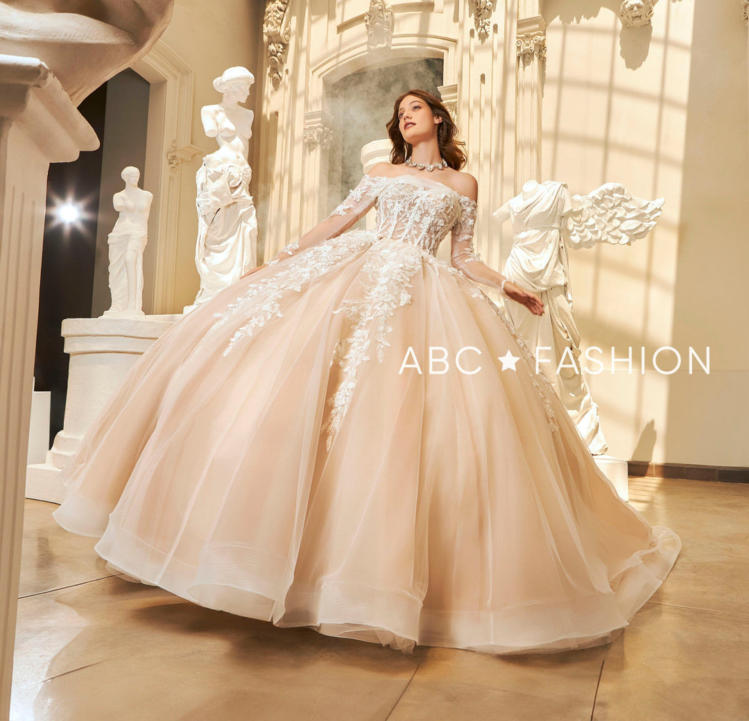 Long Sleeve Quinceanera Dress by Ragazza EV67-667 Long Sleeve Quinceanera Dress by Ragazza EV67-667