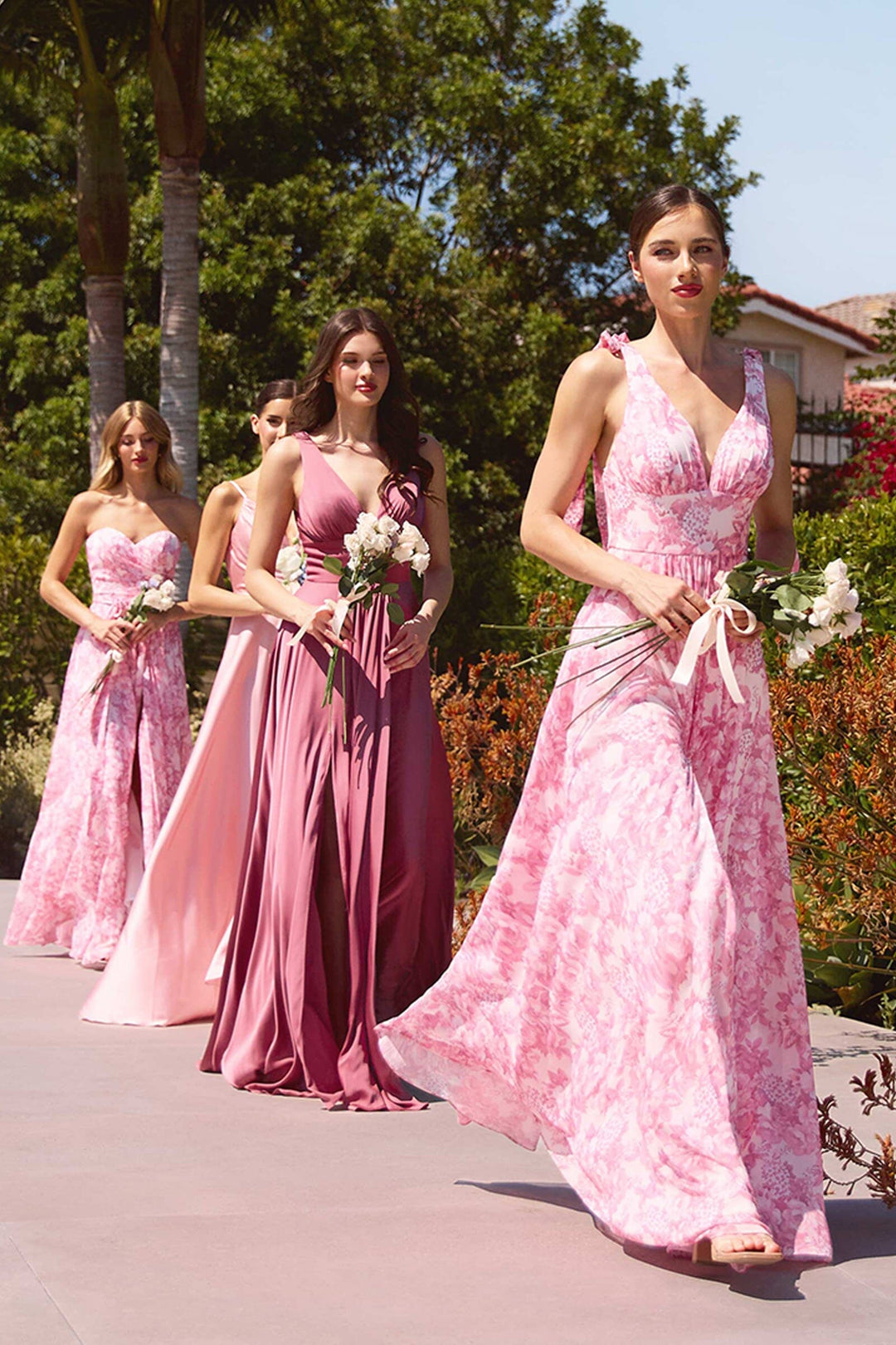 Long Sweetheart Satin Dress by Ladivine 7485