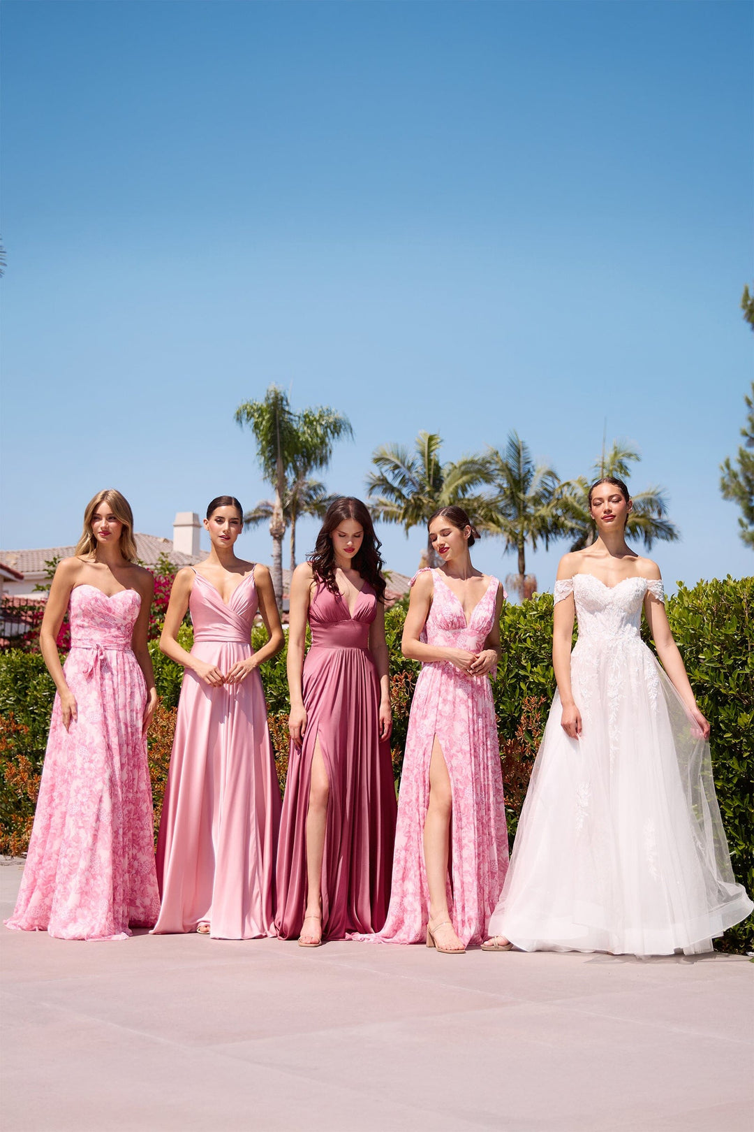 Long Sweetheart Satin Dress by Ladivine 7485