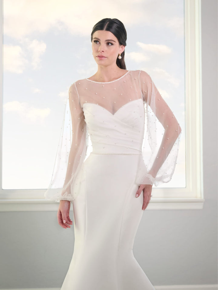 Mikado Mermaid Wedding Gown by Adrianna Papell 31306