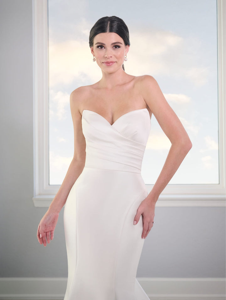 Mikado Mermaid Wedding Gown by Adrianna Papell 31306