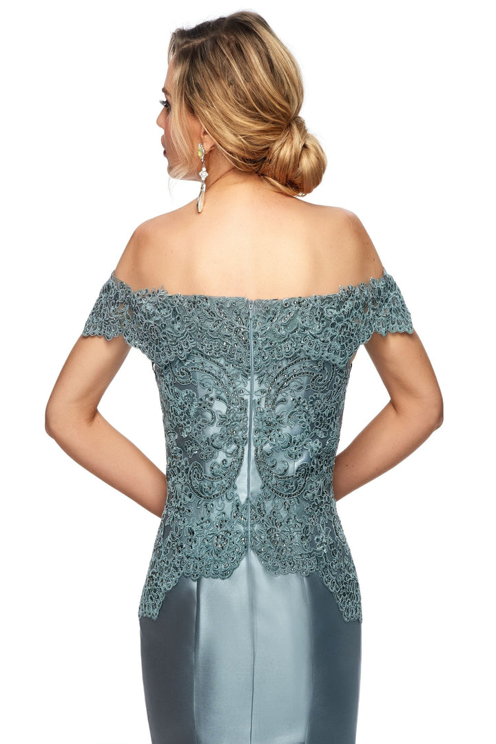 Mikado Off Shoulder Mermaid Dress by Abby Paris 986003W