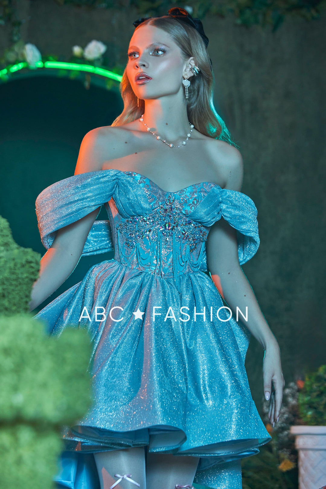 Mini Skirt Quinceanera Dress by Ragazza EV68-668 3 / Sky Blue/Silver Mini Skirt Quinceanera Dress by Ragazza EV68-668 3 / Sky Blue/Silver