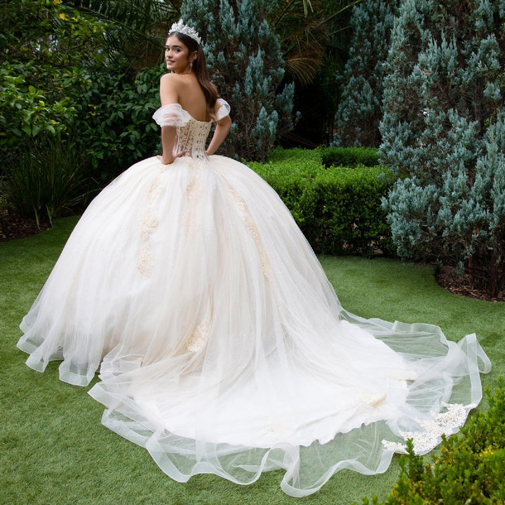 Off Shoulder Corset Ball Gown by GLS Gloria GL3502