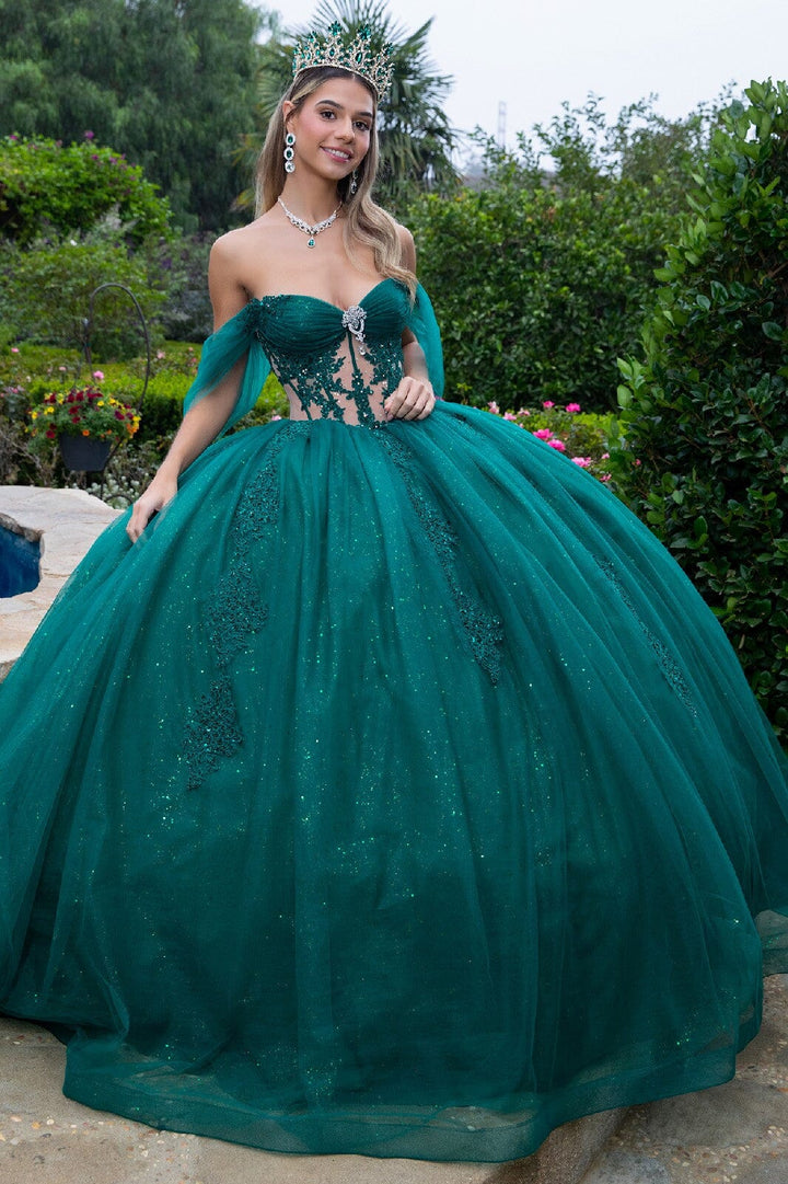 Off Shoulder Corset Ball Gown by GLS Gloria GL3502