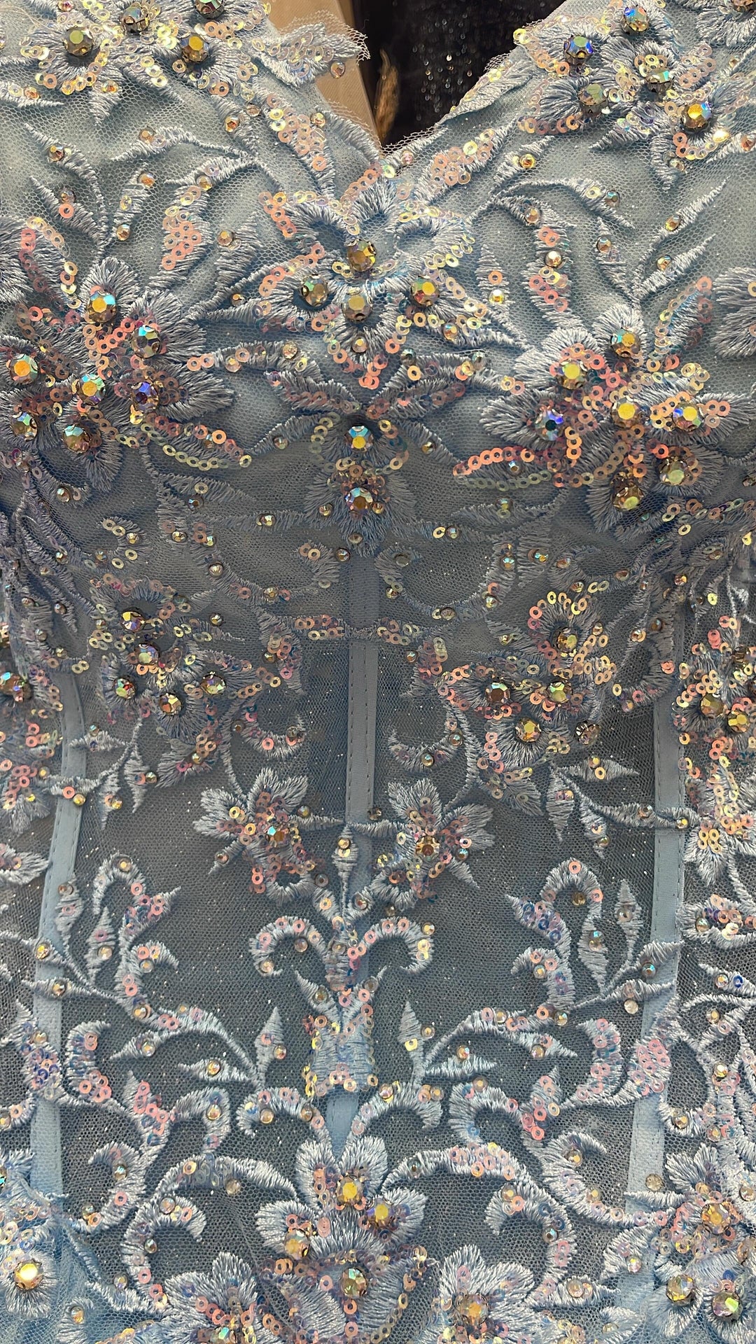 Off Shoulder Corset Ball Gown by Petite Adele PQ1060