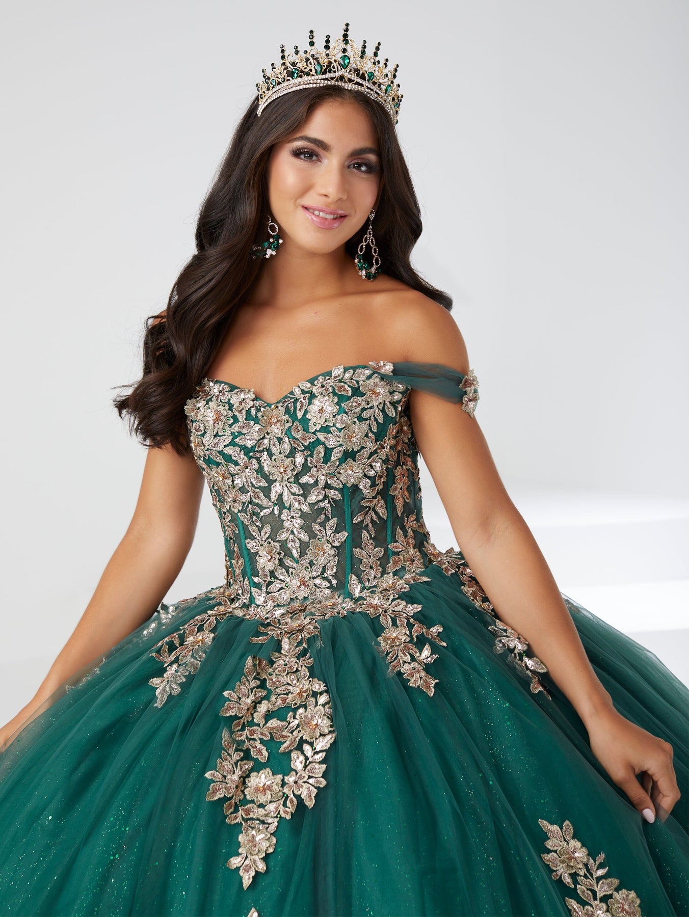 corset house quinceñera dresses Off Shoulder Corset Quinceanera Dress by Fiesta Gowns 56461