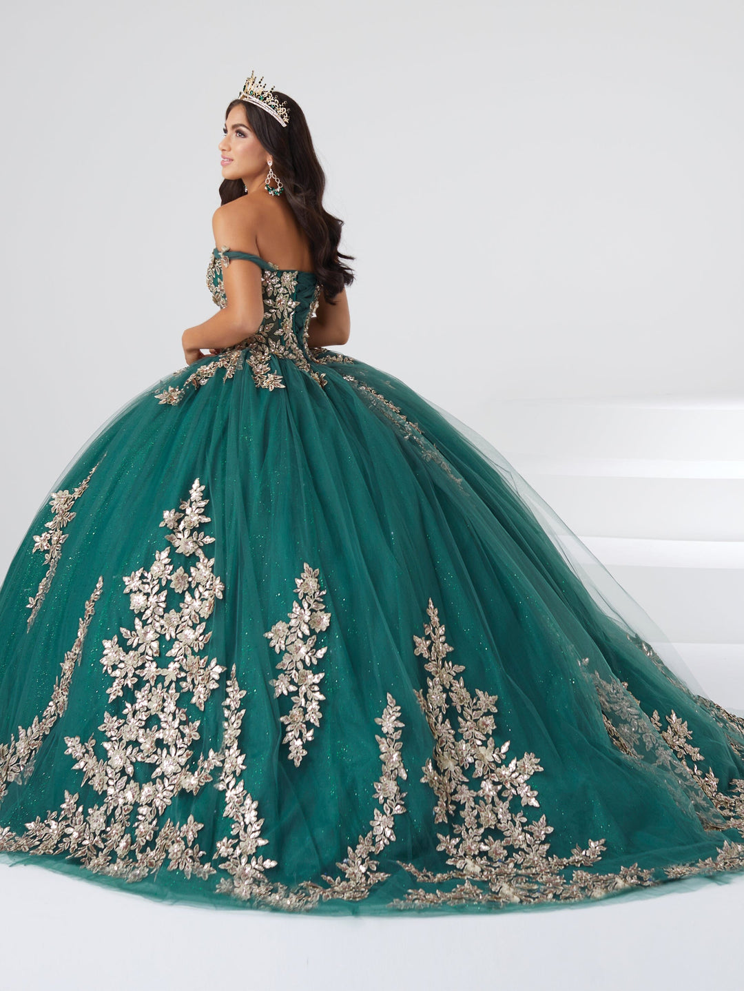 Off Shoulder Corset Quinceanera Dress by Fiesta Gowns 56461