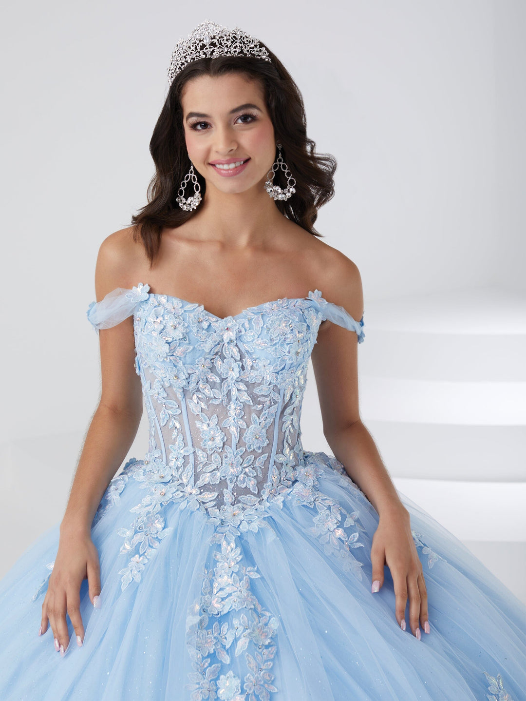 Off Shoulder Corset Quinceanera Dress by Fiesta Gowns 56461